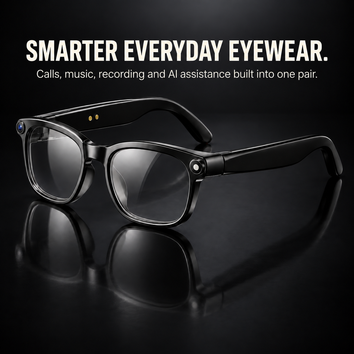 1080P AI Smart Glasses with Camera & Translation