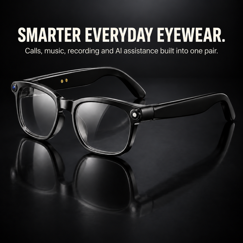 1080P AI Smart Glasses with Camera & Translation