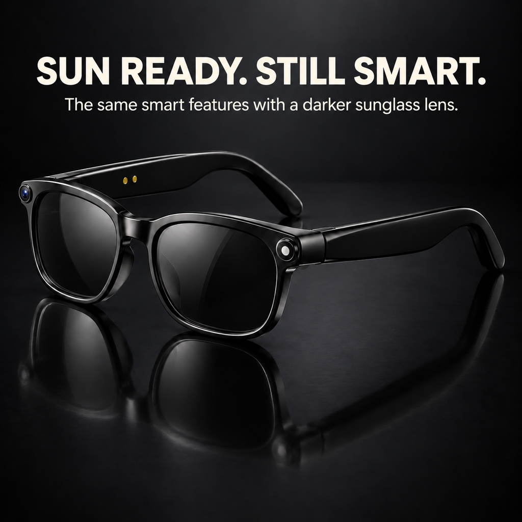 1080P AI Smart Glasses with Camera & Translation