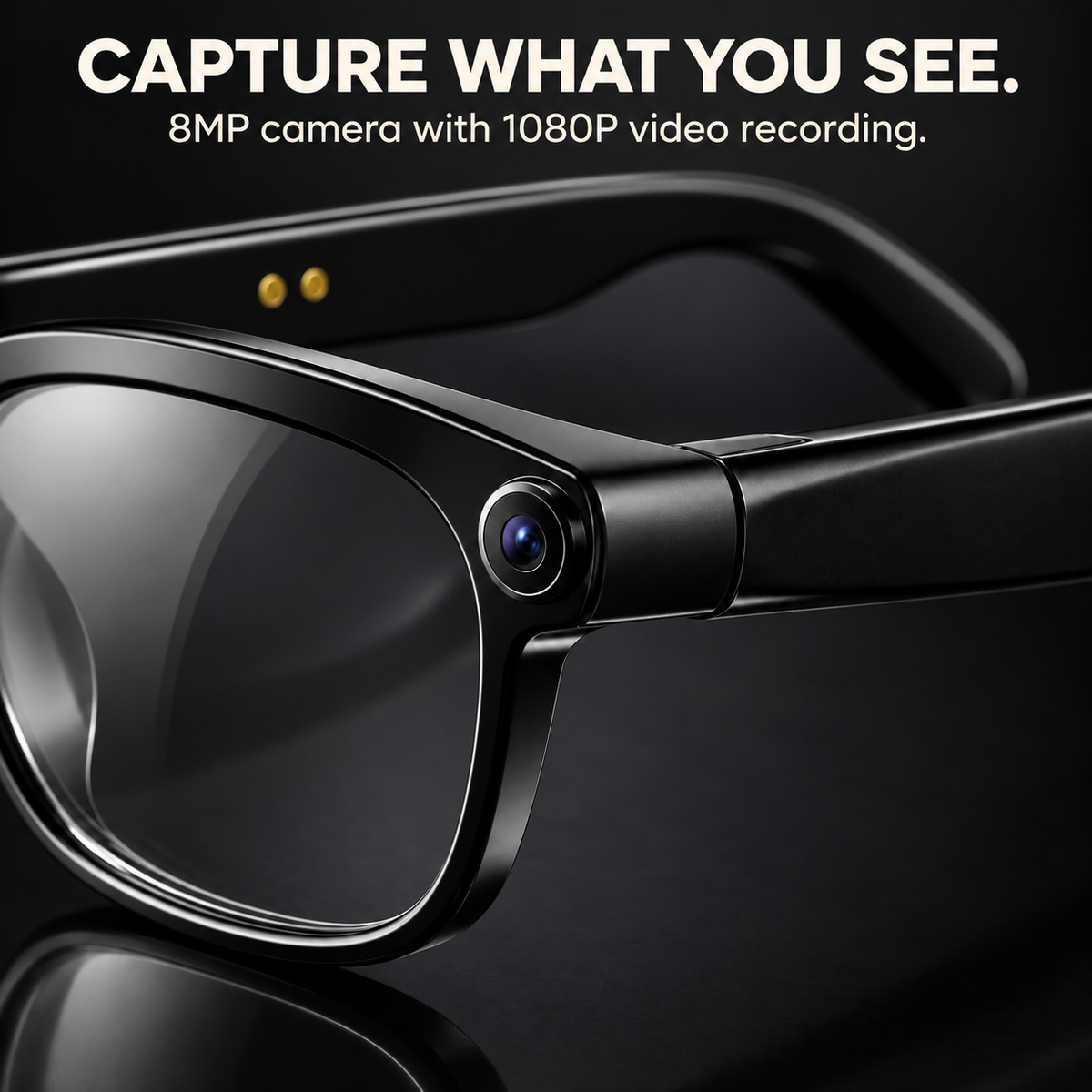 1080P AI Smart Glasses with Camera & Translation