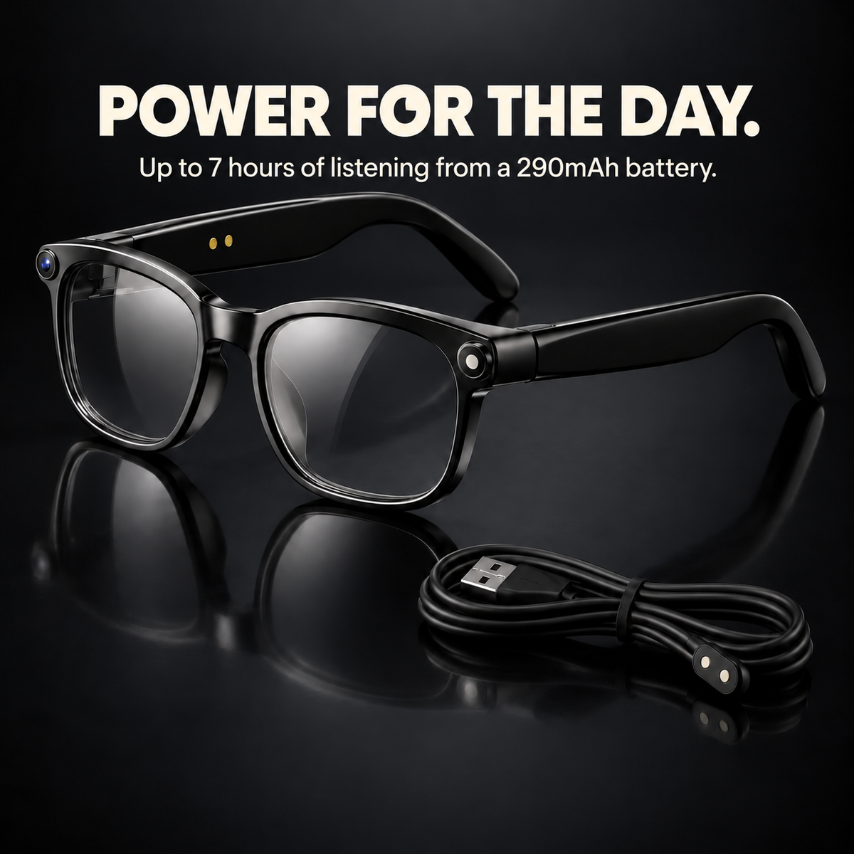 1080P AI Smart Glasses with Camera & Translation