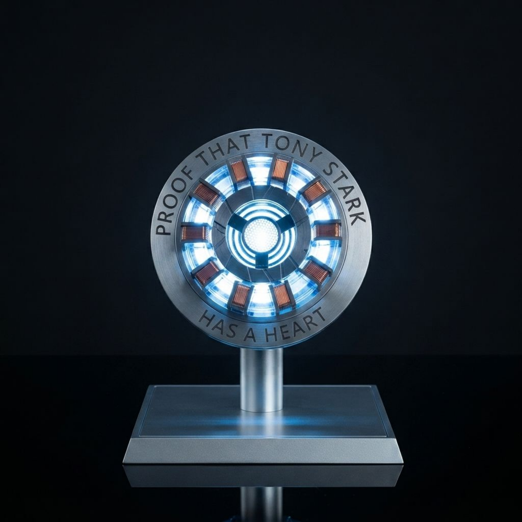 Tony Stark Arc Reactor MK2 – Light-Up Display Replica with Acrylic Case